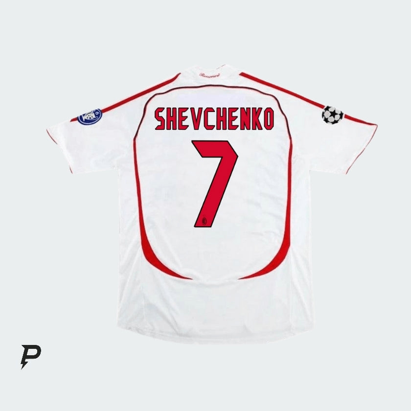 #7 Shevchenko Maglia Retro ACM Away 2007/08 - UCL Finale